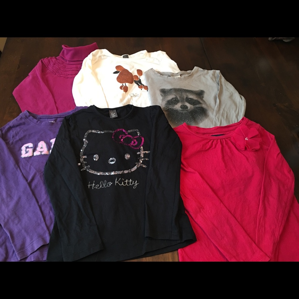 Zara & GAP girls long sleeve shirt bundle